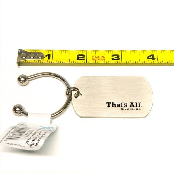 You Drive Me Crazy Stainless Steel Metal Funny Quote Keychain - Picture 3 of 3